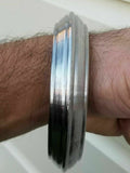 Sikh sarbloh iron smooth design chunky bangle heavy singh kaur khalsa kara f8