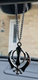 Stainless steel khanda pendant Sikh Car Rear Mirror Hanger punjabi singh kaur Necklace