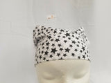 Sikh hindu muslim black stars bandana head wrap gear rumal handkerchief gift xy1