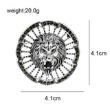 Lion brooch vintage look queen broach stunning gold silver plated pin kk5 new