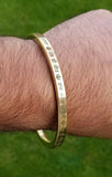 Brass kara raj karega khalsa singh kaur bangle smooth flat sikh bani kada p6