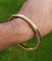 Brass kara raj karega khalsa singh kaur bangle smooth flat sikh bani kada p6