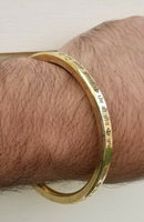 Brass kara raj karega khalsa singh kaur bangle smooth flat sikh bani kada p6