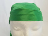 Sikh hindu kaur singh green plain bandana head wrap gear wedding marriage rumal