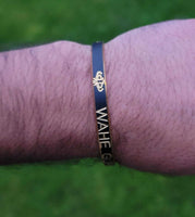 Sikh waheguru kara laser engraved khanda sikh kaur singh bangle black kada j18