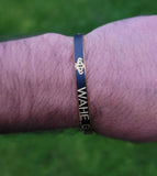 Sikh waheguru kara laser engraved khanda sikh kaur singh bangle black kada j18