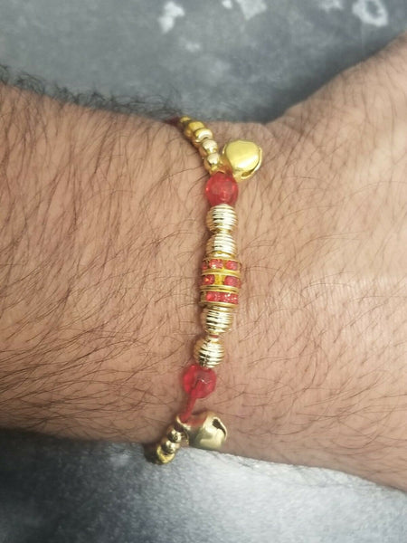 Lucky hindu red thread stunning evil eye protection bracelet talisman amulet ff4