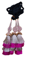 Indian punjabi parandi mehndi jaago mirror bridal patiala paranda hair braid ss2