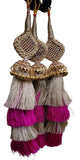 Indian punjabi parandi mehndi jaago mirror bridal patiala paranda hair braid ss2