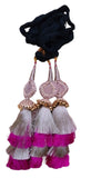 Indian punjabi parandi mehndi jaago mirror bridal patiala paranda hair braid ss2