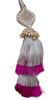 Indian punjabi parandi mehndi jaago mirror bridal patiala paranda hair braid ss2