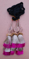 Indian punjabi parandi mehndi jaago mirror bridal patiala paranda hair braid ss2