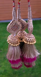 Indian punjabi parandi mehndi jaago mirror bridal patiala paranda hair braid ss2