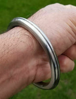 Sarbloh smooth kara round edge sikh singh kaur punjabi khalsa kada bangle i1