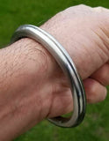 Sarbloh smooth kara round edge sikh singh kaur punjabi khalsa kada bangle i1