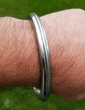 Sarbloh smooth kara round edge sikh singh kaur punjabi khalsa kada bangle i1