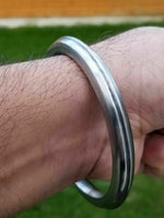 Sarbloh smooth kara round edge sikh singh kaur punjabi khalsa kada bangle i1