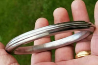 Sarbloh smooth kara round edge sikh singh kaur punjabi khalsa kada bangle i1