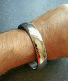 Authentic sarbloh pure steel iron sikh singh khalsa kara smooth kada bracelet m4