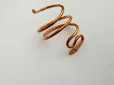 Pure Copper Snake Ring adjustable Sadhguru ring evil eye protection hindu lucky K