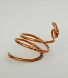 Pure Copper Snake Ring adjustable Sadhguru ring evil eye protection hindu lucky K