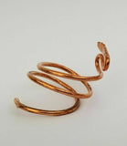 Sadhguru copper smooth snake adjustable ring evil eye protection hindu lucky K