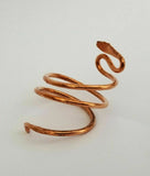 Pure Copper Snake Ring adjustable Sadhguru ring evil eye protection hindu lucky K