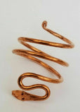 Pure Copper Snake Ring adjustable Sadhguru ring evil eye protection hindu lucky K