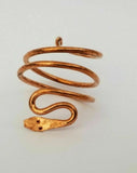 Pure Copper Snake Ring adjustable Sadhguru ring evil eye protection hindu lucky K