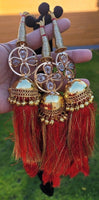Indian punjabi parandi mehndi jaago mirror bridal patiala paranda hair braid ii1