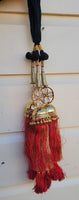 Indian punjabi parandi mehndi jaago mirror bridal patiala paranda hair braid ii1