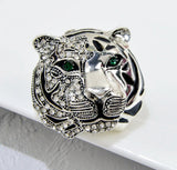 Stunning gold silver plated  tiger leopard  king celebrity brooch broach pin j28