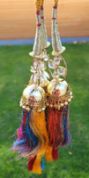 Indian punjabi parandi mehndi jaago mirror bridal patiala paranda hair braid ii2