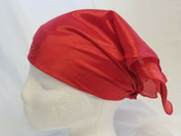 Sikh hindu kaur singh red plain bandana head wrap gear wedding marriage rumal