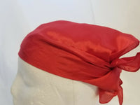 Sikh hindu kaur singh red plain bandana head wrap gear wedding marriage rumal