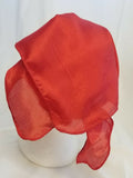 Sikh hindu kaur singh red plain bandana head wrap gear wedding marriage rumal