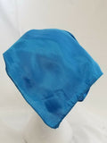 Sikh hindu kaur singh blue plain bandana head wrap gear wedding marriage rumal