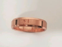 Stunning smooth engraved khanda sikh singh kaur khalsa copper colour ring challa