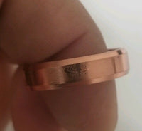 Stunning smooth engraved khanda sikh singh kaur khalsa copper colour ring challa