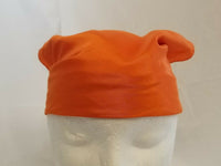 Sikh hindu kaur singh orange plain bandana head wrap gear wedding marriage rumal