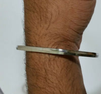 Stunning stainless steel 5 lines thin sikh kara or kada guaranteed shine r5 gift