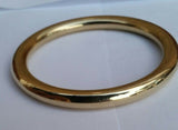 Sikh Brass Kara Stunning 22ct Gold Look Chunky Round Smooth Kada Hindu Bangle K7