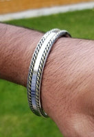 Sikh kara stainless steel twisted brass wires rope kada singh kaur bangle aa8