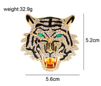 Stunning gold plated retro tiger leopard  king celebrity brooch broach pin jjj27