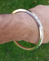 Stainless steel kara flat plain smooth sikh singh kaur punjabi stunning kada k9