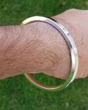 Stainless steel kara flat plain smooth sikh singh kaur punjabi stunning kada k9