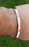 Stainless steel kara flat plain smooth sikh singh kaur punjabi stunning kada k9