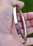 Stainless steel kara flat plain smooth sikh singh kaur punjabi stunning kada k9