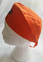Sikh punjabi kesari orange adult patka pathka khanda bandana head wrap gear