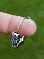 Stress relief steel meditation praying 9 beads ring healing sikh hindu muslim M7G
